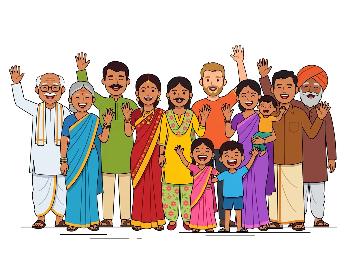 Happy Panukupeta village community — all ages, all generations together